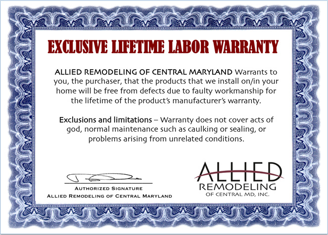 warranty labor maryland remodeling allied central christopher beauchamp